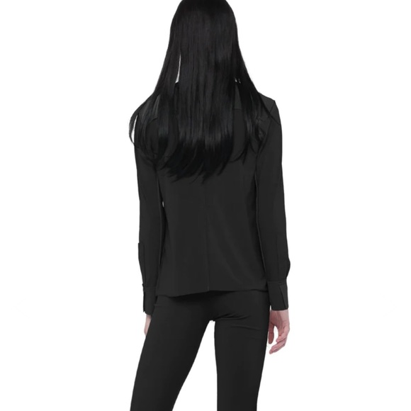 Norma Kamali Black Long Sleeve Blouse - Picture 2 of 7
